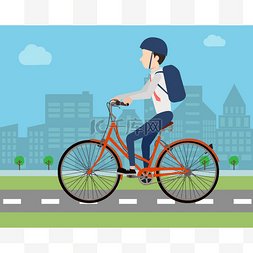 公路骑自行车图片_商人骑自行车