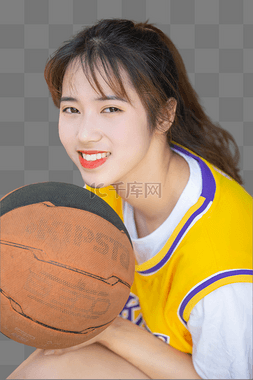 篮球特写图片_美女打球运动员篮球比赛人像