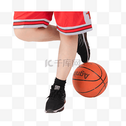 男士篮球员腿部