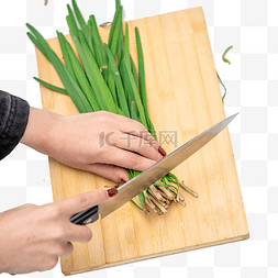 割韭菜蔬菜食材