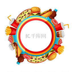 广告设计名片模板图片_快餐背景美味的快餐午餐产品菜单