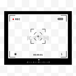 黑色相机图片_黑色矩形相机录制边框