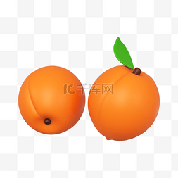 澳洲杏子图片_3DC4D立体水果甜杏杏子