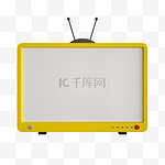 C4D卡通电视可爱边框对话框