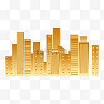 大气金色城市建筑