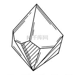 矿物水晶图片_水晶或结晶矿物的插图。
