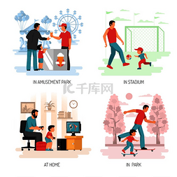 平面培训图片_养育孩子的概念4平面作文与踢足