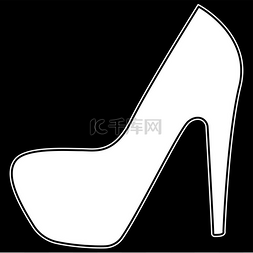 亮皮高跟鞋图片_女人鞋图标.. 女人鞋图标。