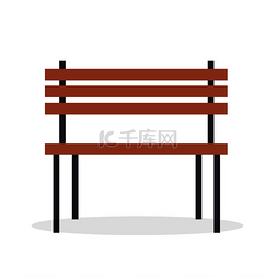 坐着板凳上图片_在白色背景上孤立的木凳矢量图解