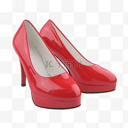 高跟鞋女装静物红色