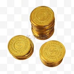 黄金硬币宝藏货币金币堆