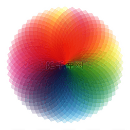 科技彩色数字图片_彩色圆螺旋