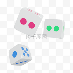 麻将3d图片_3DC4D立体麻将骰子