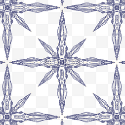 尖角树木图片_紫色几何线条精致图案矩形边框