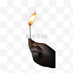 燃烧火焰字体图片_燃烧火焰气体高温发光火柴