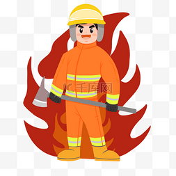 消防员火灾灭火消防安全