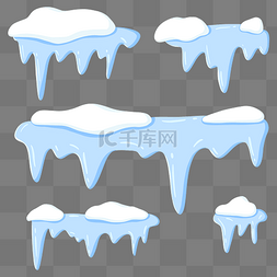 d冰冻的虾图片_冬季冰柱积雪冬天冰棱结冰