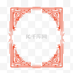 中国传统花纹边框