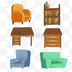 书架和书桌图片_家具书桌和沙发