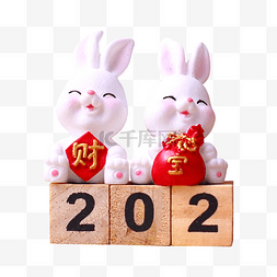 兔子年2023图片_兔年2023数字兔子