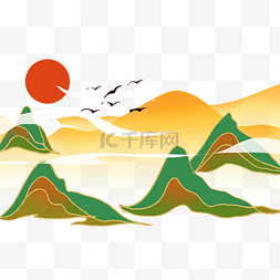 国潮图片_国潮秋天秋季景色风景