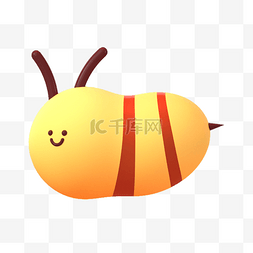 可爱卡通小蜜蜂图片_3D立体蜜蜂