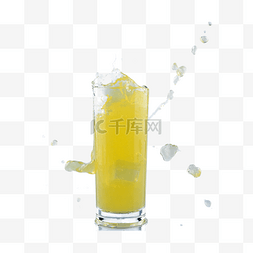 鲜榨果汁饮品图片_美食玻璃杯鲜榨果汁
