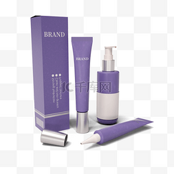 紫色紫色化妆品图片_紫色环保化妆品包装