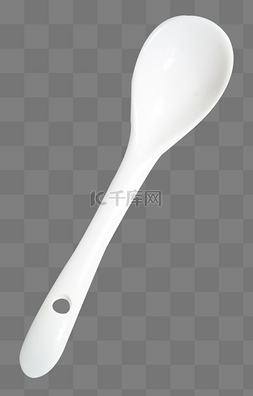 白色陶瓷勺子