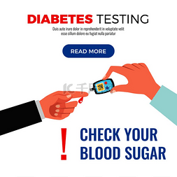 信息检查图片_用血糖仪程序网页平面设计矢量插