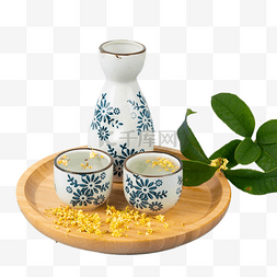 栀子花茶图片_桂花酒桂花酿饮品花茶