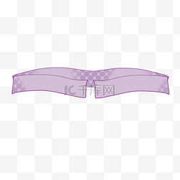 紫色网格图案复古丝带横幅