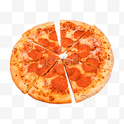意大利辣味香肠图片_主食松软披萨