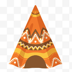 橙色波西米亚风格帐篷