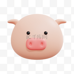猪动物图片_3DC4D立体十二生肖猪