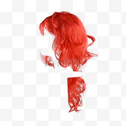 发型时尚图片_红色护理时尚假发头发