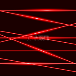 红色激光线图片_红色激光反射投射光效