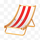 3DC4D立体夏日沙滩休闲躺椅