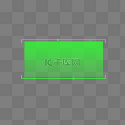 绿色展示框图片_绿色潮流荧光绿科技字幕条