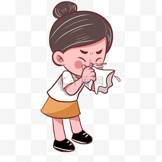 打喷嚏捂嘴图片素材_疾病鼻炎打喷嚏过敏