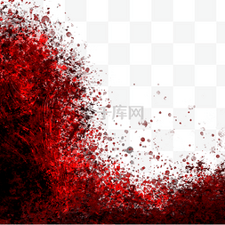 恐怖红色边框图片_红色万圣节抽象恐怖血液边框