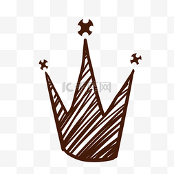 黑色线稿王子皇冠