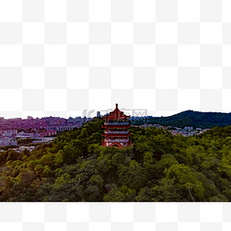 森林麓图片_古代建筑古塔森林 麓湖公园