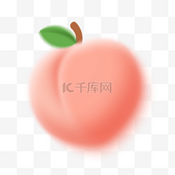 半个桃子图片_弥散水果桃子