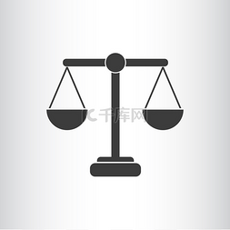 正义法律图片_体重秤的正义简单 web 图标