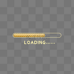 loading图片_金色LOADING等待加载进度条