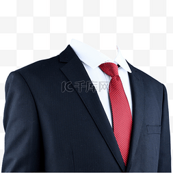 红黑商务图片_摄影图红领带黑西装白衬衫