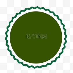 五月五节绿色卡通圆环