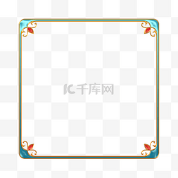 文字中国风图片_中国风立体金边浮雕复古花纹边框