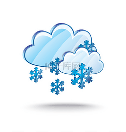 天气图标icon图片_雪和云的图标